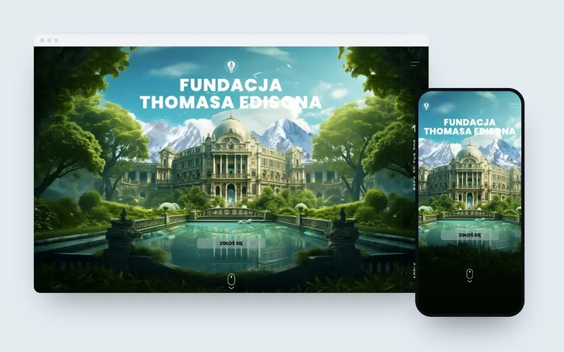 Fundacja Edisona: website design