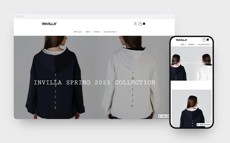 Invilla: website design
