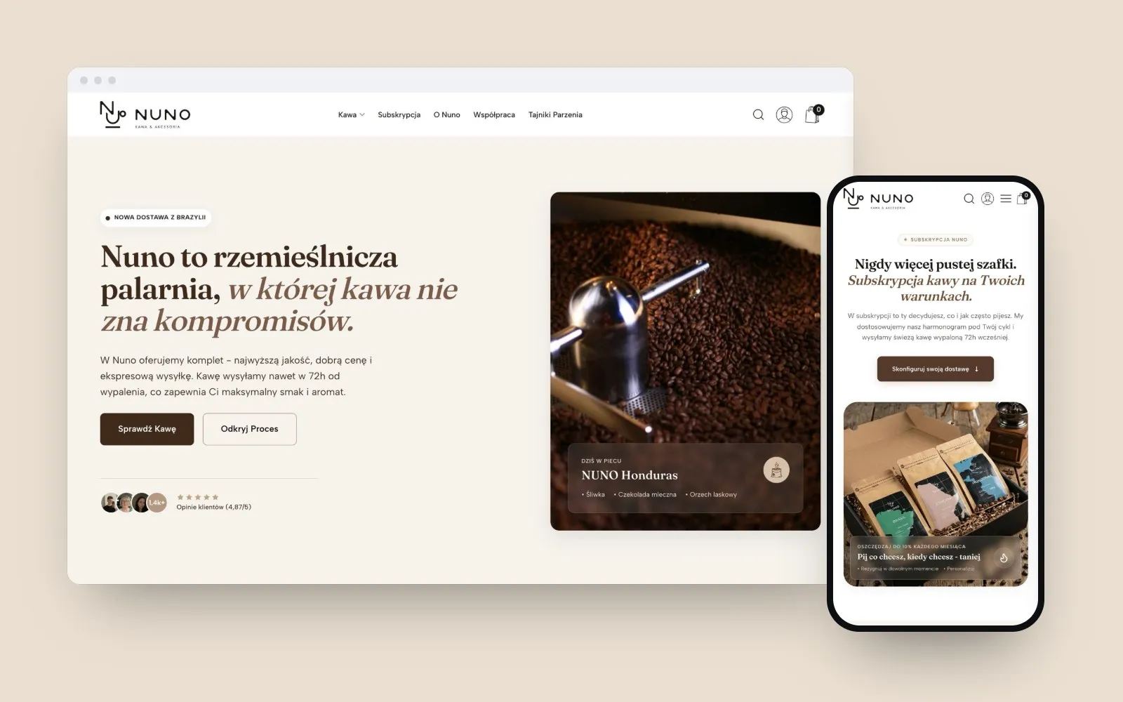 Nuno: website design