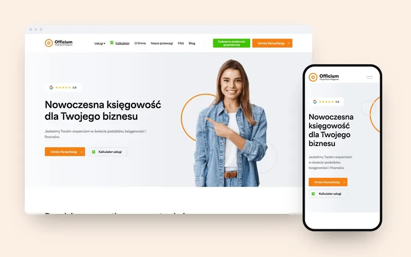 Officium: website design
