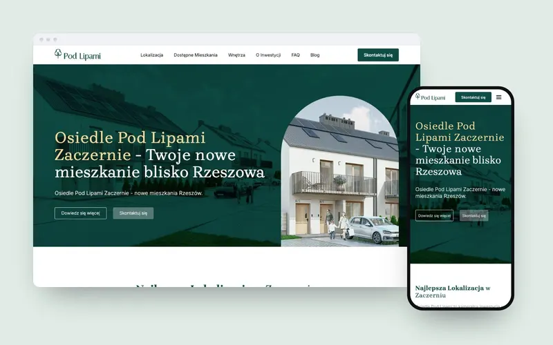 Osiedle Pod Lipami: website design