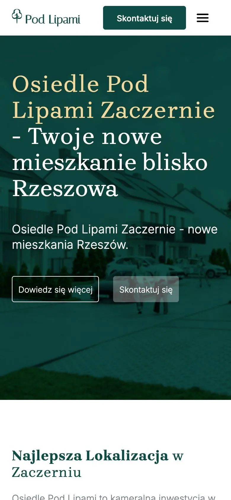 Osiedle Pod Lipami on a phone