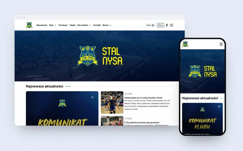 Stal Nysa: website design
