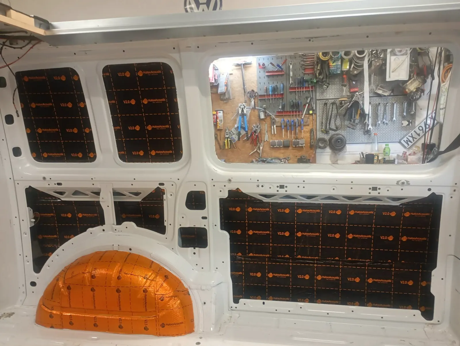 Insulation and wiring during the conversion
